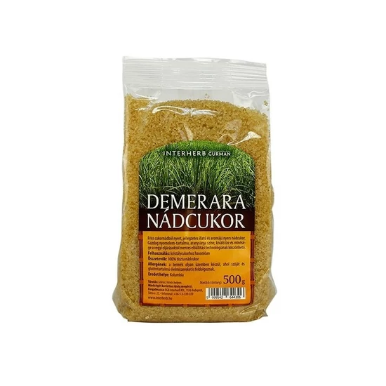 Interherb GURMAN Nádcukor Demerara 500g