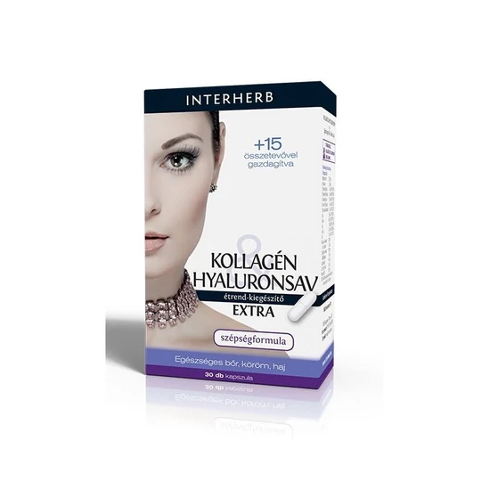 Interherb Kollagén & Hyaluronsav Szépségformula EXTRA kapszula 30x