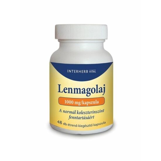 Interherb Lenmagolaj 1000 mg kapszula 48db