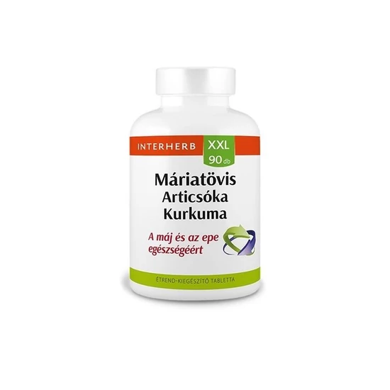 Interherb XXL 90x MÁRIATÖVIS & ARTICSÓKA & KURKUMA tabletta