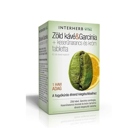Interherb Zöld kávé&Garcina tabletta 60x