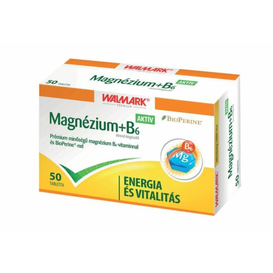 Walmark Magnézium + B6 vitamin Aktív tabletta 50x