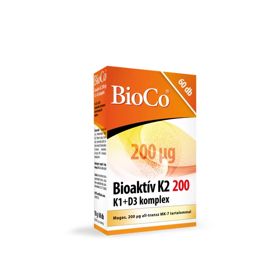 Bioco Bioaktív K2 200 Mikrogramm K1+D3 Komplex tabletta 60x