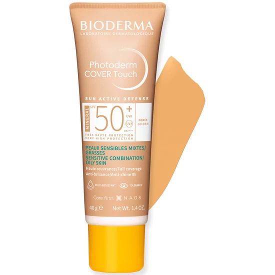 Bioderma Photoderm COVER Touch MINERAL SPF50+ golden (arany) 40gr - Újdonság!