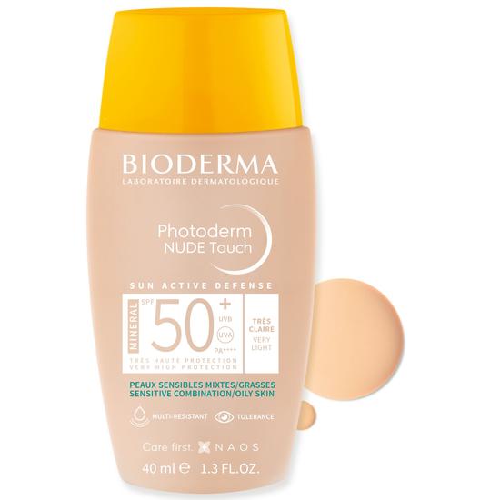 Bioderma* Photoderm NUDE Touch MINERAL SPF50+ 40ml very light (nagyon világos)