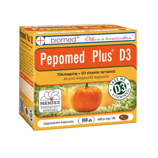Biomed Pepomed Plus D3 Étrendkiegészítő Kapszula 100x