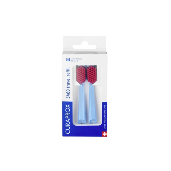 Curaprox CS 5460 Utazó szett fogkefe pótfej (2 db)