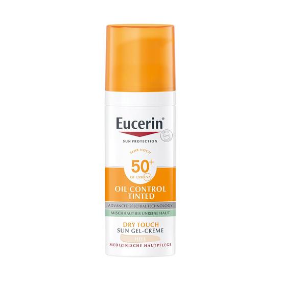 Eucerin Sun Oil Control színezett napozó krém-gél SPF50+ light 50ml