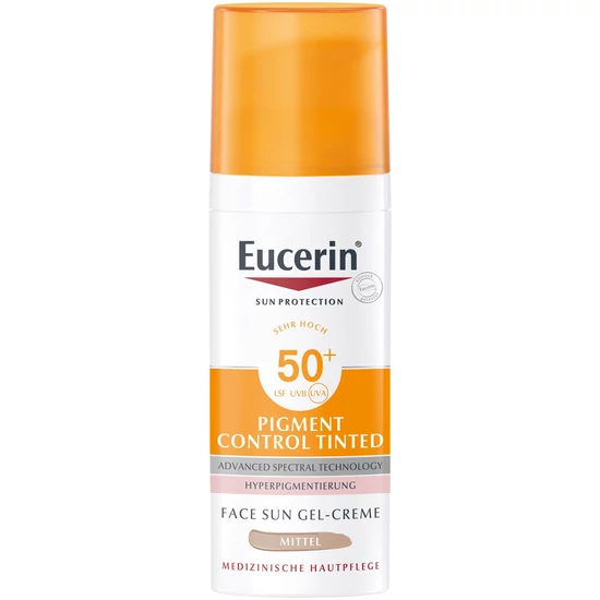 Eucerin Sun Pigment Control színezett napozó gél-krém arcra SPF50+ medium 50ml