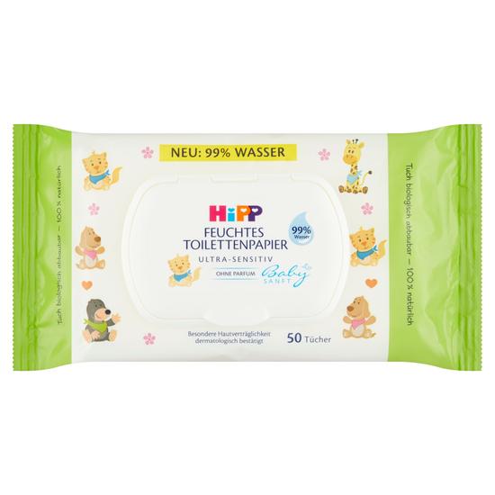 HiPP Babysanft nedves toalettpapír gyermekeknek 50 db