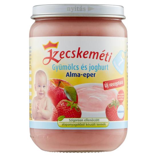 Kecskeméti BIO gyümölcs és joghurt alma-eper bébidesszert 7 hónapos kortól 190 g