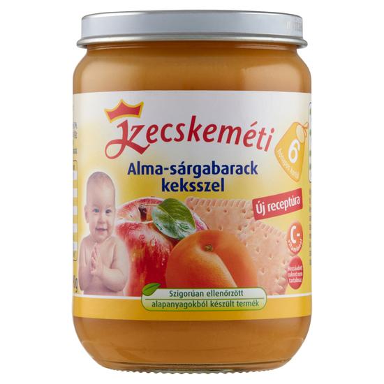 Kecskeméti alma-sárgabarack keksszel bébidesszert 6 hónapos kortól 190 g