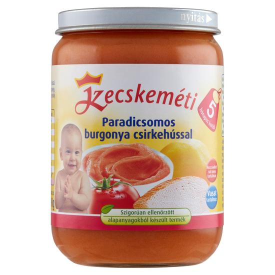 Kecskeméti paradicsomos burgonya csirkehússal bébiétel 5 hónapos kortól 190 g