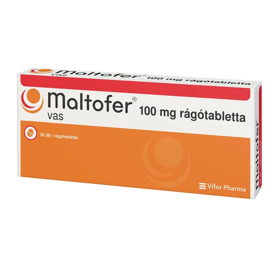 Maltofer 100mg rágótabletta 30x