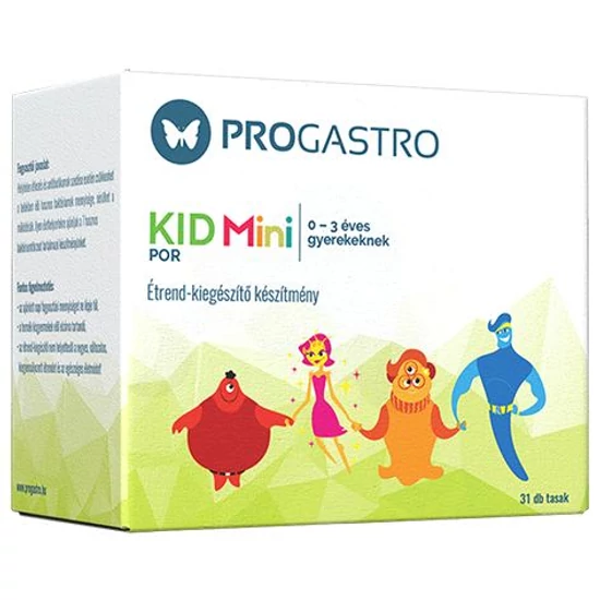 ProGastro KID Mini Élőflórát tartalmazó étrend-kiegészítő készítmény 1-3 éves gyerekeknek 31x