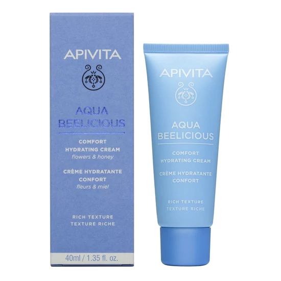 APIVITA AQUA BEELICIOUS Hidratáló Krém RICH Normál/száraz bőrre 40 ml
