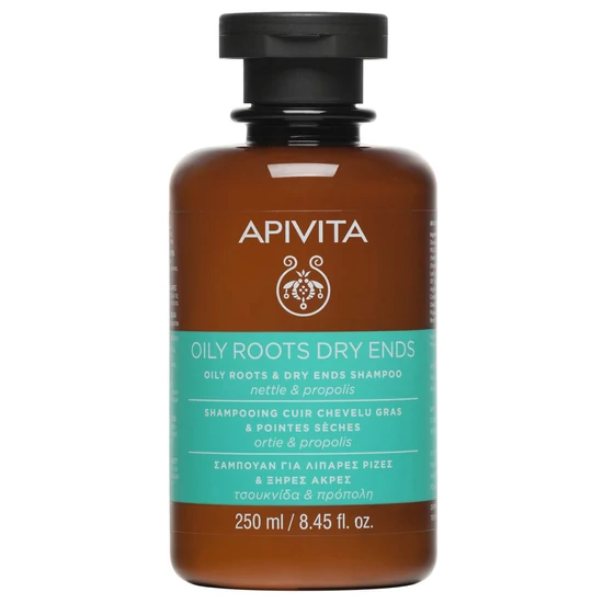 APIVITA Sampon - Zsíros hajtő és száraz hajvég 250 ml