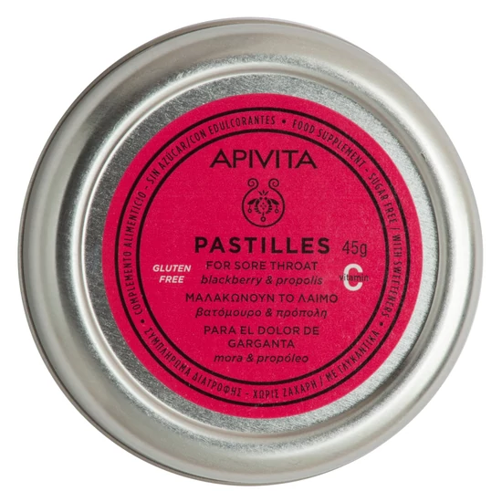 APIVITA Torokpasztilla Szeder 45 g