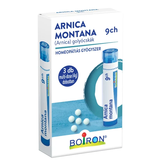Arnica montana 9 CH (Arnica) golyócskák 3 db multi-dose (4 g), dobozban