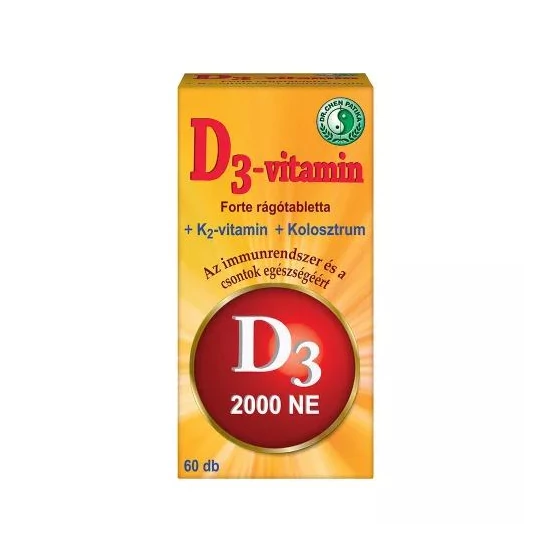 Dr Chen D3 Vitamin Forte Rágótabletta 60x