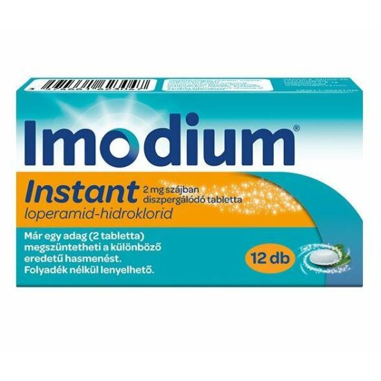 Imodium instant 2mg szájban diszpergálódó tabletta 12x