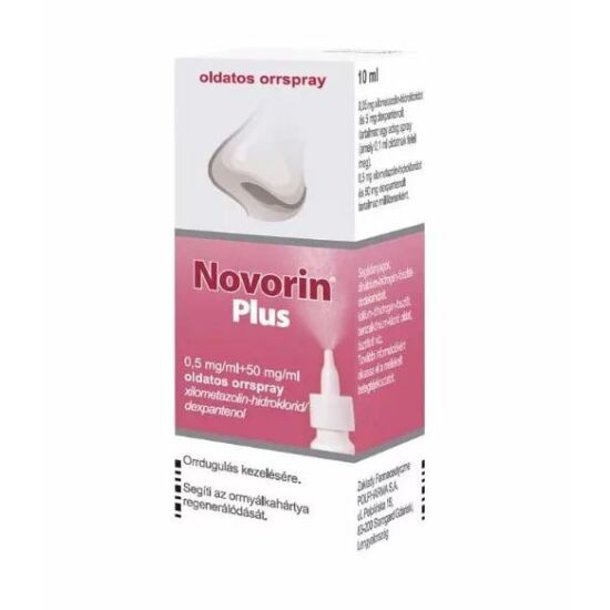 Novorin Plus 0.5mg/ml+ 50mg/ml oldatos orrspray 10ml