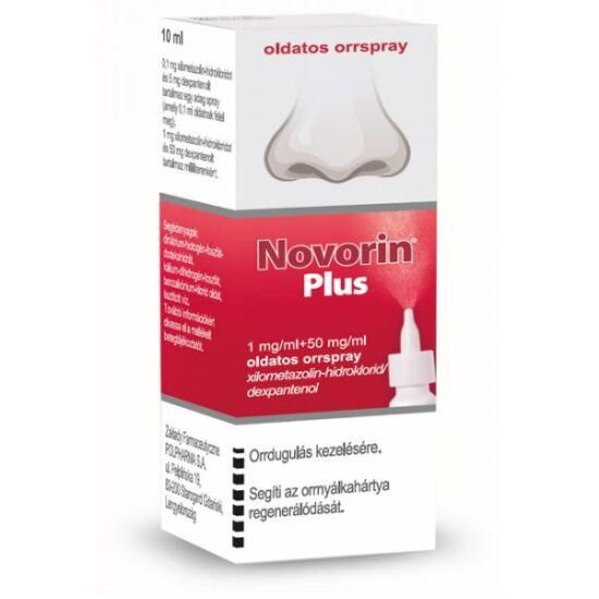 Novorin Plus 1mg/ml+ 50mg/ml oldatos orrspray 10ml