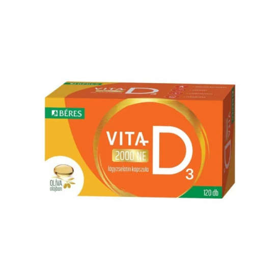Béres Vita-D3 2000 NE lágyzselatin kapszula 120x