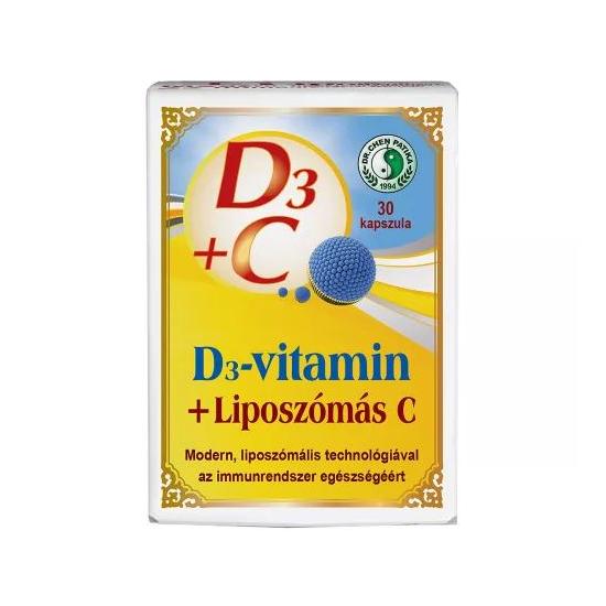 Dr Chen D3-Max Liposzómás C-vitamin kapszula 30x