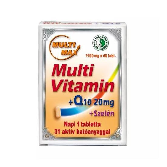 Dr Chen Multi-Max Vitamin + Q10 + Szelén tabletta 40x