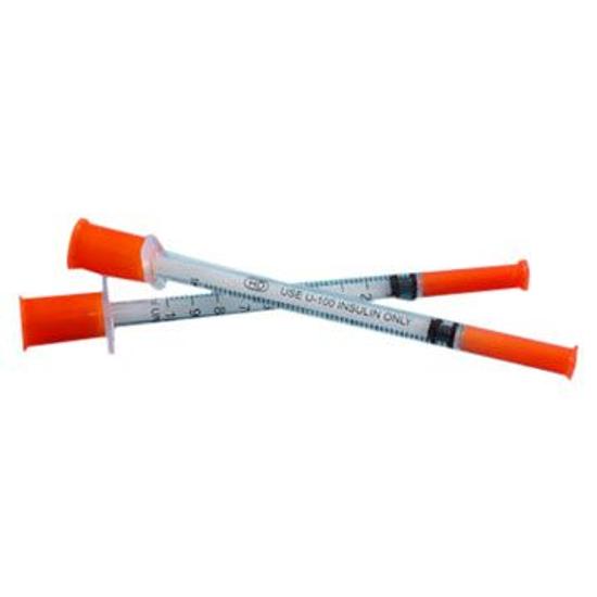 Inzulinos fecskendő 1ml műanyag+tű 29G
