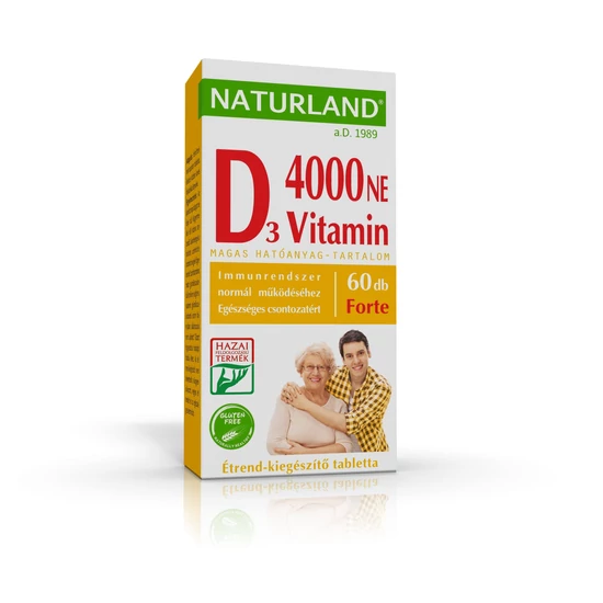 Naturland D-vitamin forte tabletta 60x