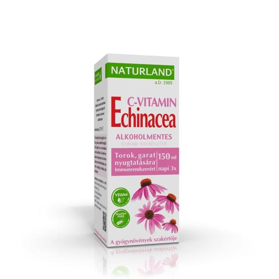 Naturland Echinacea + C-vitamin folyékony étrend-kiegészítő készítmény 150ml