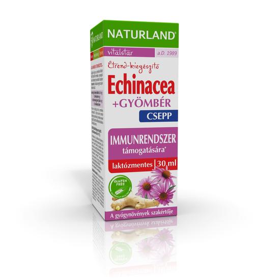 Naturland Echinacea + gyömbér csepp 30ml