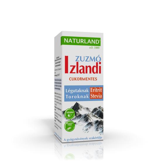 Naturland Izlandi zuzmó folyékony étrend- kiegészítő készítmény cukormentes 150ml