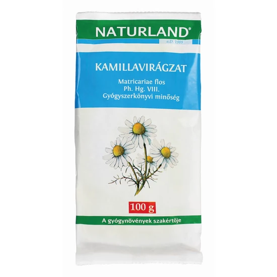Naturland Kamillavirág gyógynövénytea 100g