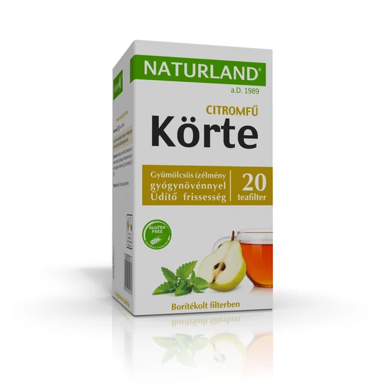 Naturland Körte & citromfű gyümölcstea 20x2g