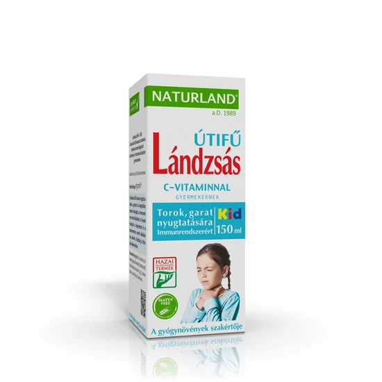 Naturland Lándzsás útifű + C gyermekeknek folyékony étrend-kiegészítő készítmény 150ml