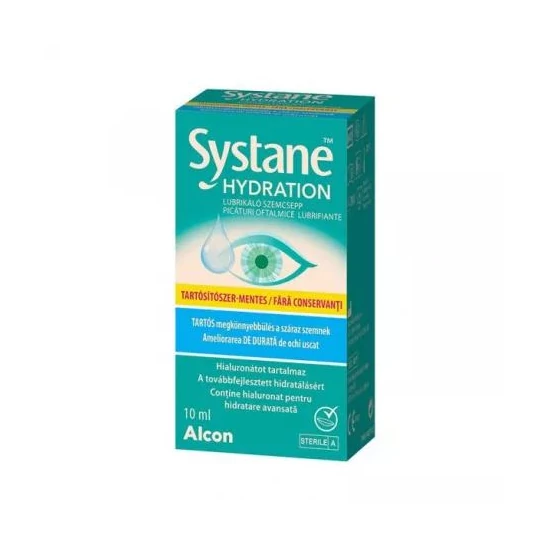 Systane Hydration tartósítószer- mentes lubrikáló szemcsepp 10ml