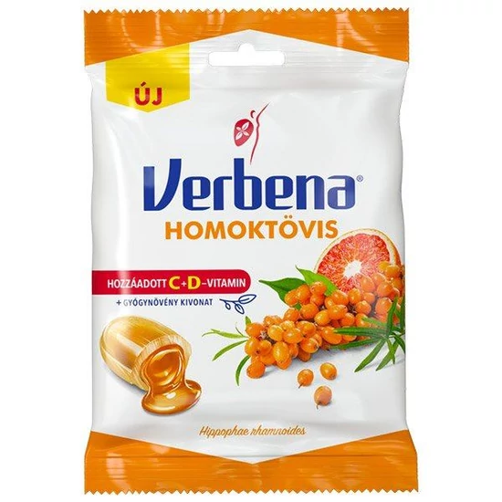 Verbena Homoktövis cukorka 60g