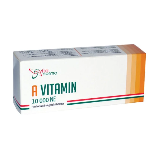 Vitanorma A Vitamin kapszula 10000 NE étrend-kiegészítő tabletta 30x