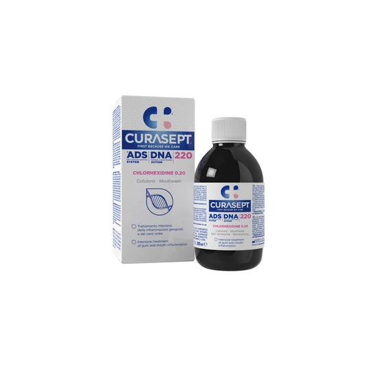 Curasept ADS DNA 220 klórhexidin tartalmú szájöblögető (0,2% CHX, 200 ml )