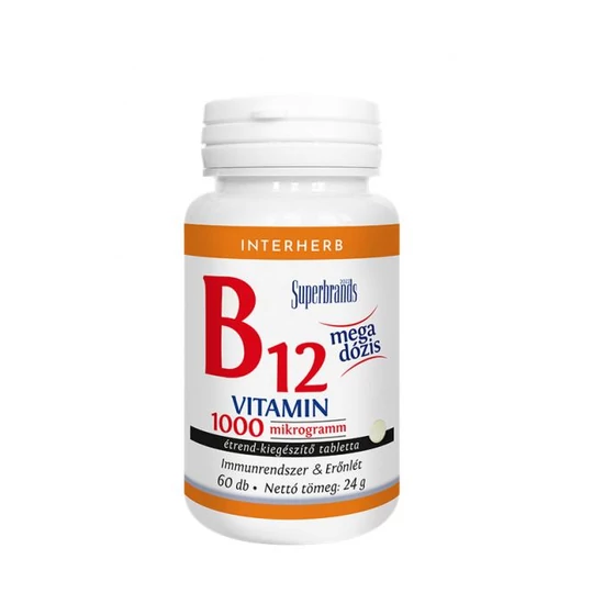 Interherb B12-vitamin 1000 mcg tabletta 60x