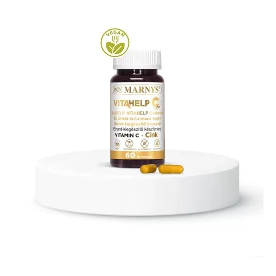 Marnys Vitahelp C-Vitamint És Cinket Tartalmazó Vegán kapszula 60x