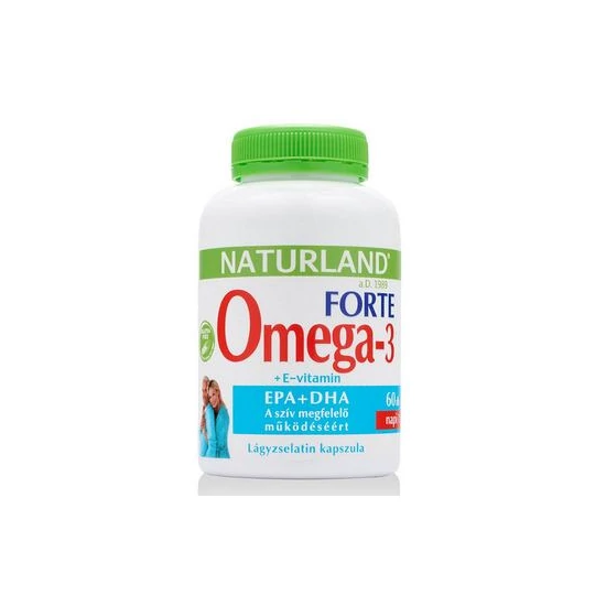 Naturland Omega-3 Forte halolaj lágyzselatin kapszula 60x