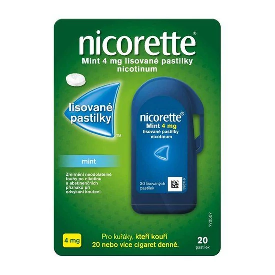 Nicorette Mint 4 mg Mentolos préselt szopogató tabletta 20x