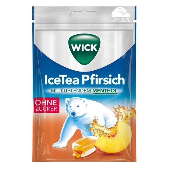 Wick torokcukorka barackos icetea cukormentes 72g