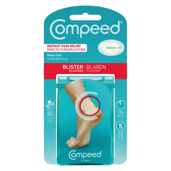 Compeed Vízhólyagtapasz közepes méretben sarokra 5x
