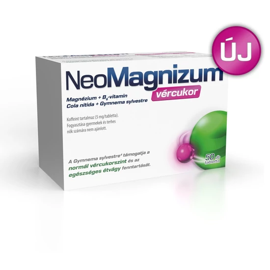 NeoMagnizum vércukor étrendkiegészítő tabletta 50x Aflofarm