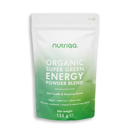 Akciós Nutriqa Bio Szuper Zöld Energia porkeverék 125g